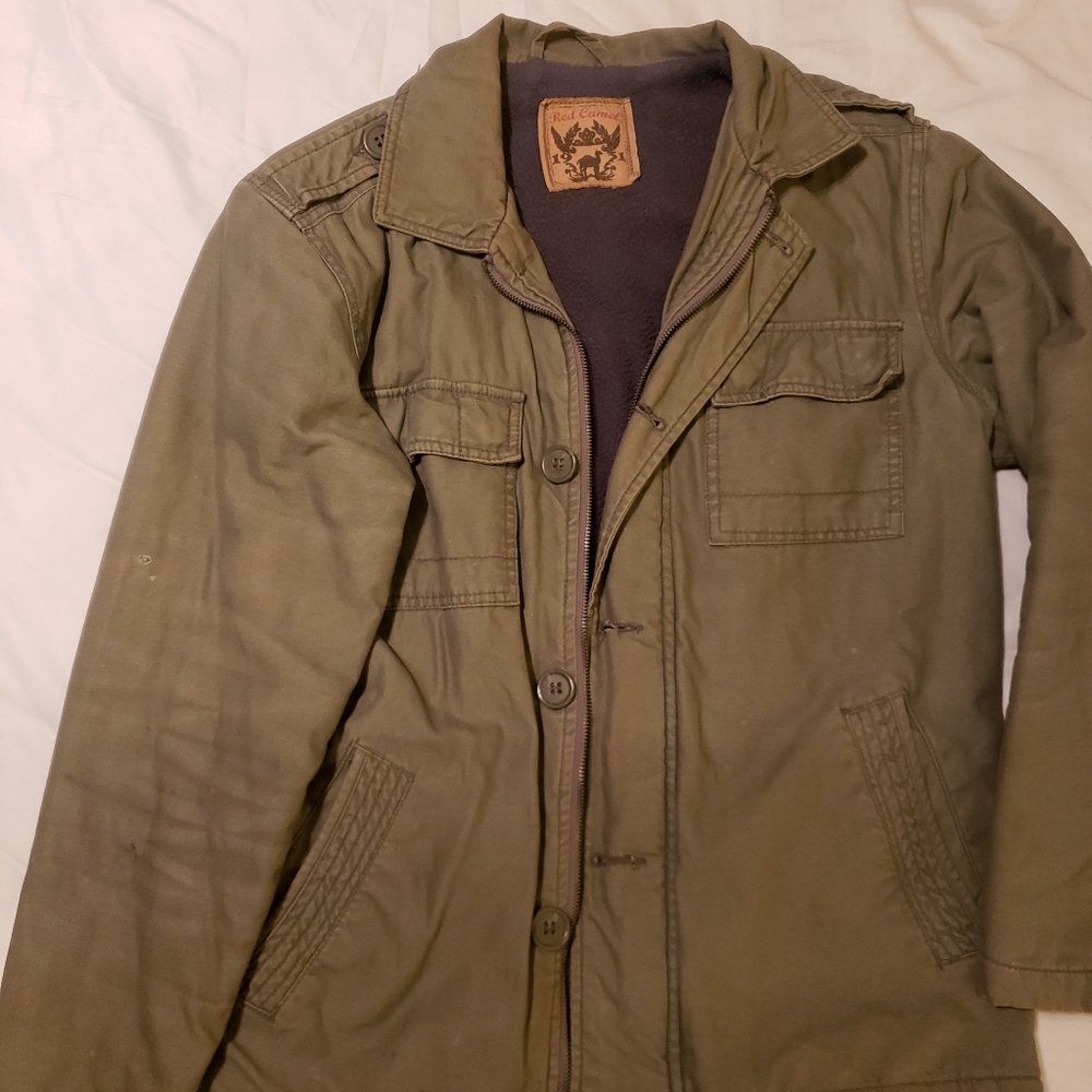 Red Camel Military Style Green Jacket